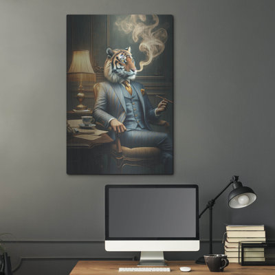 «Mr. «Tiger» par Rey Klimt, art mural en métal