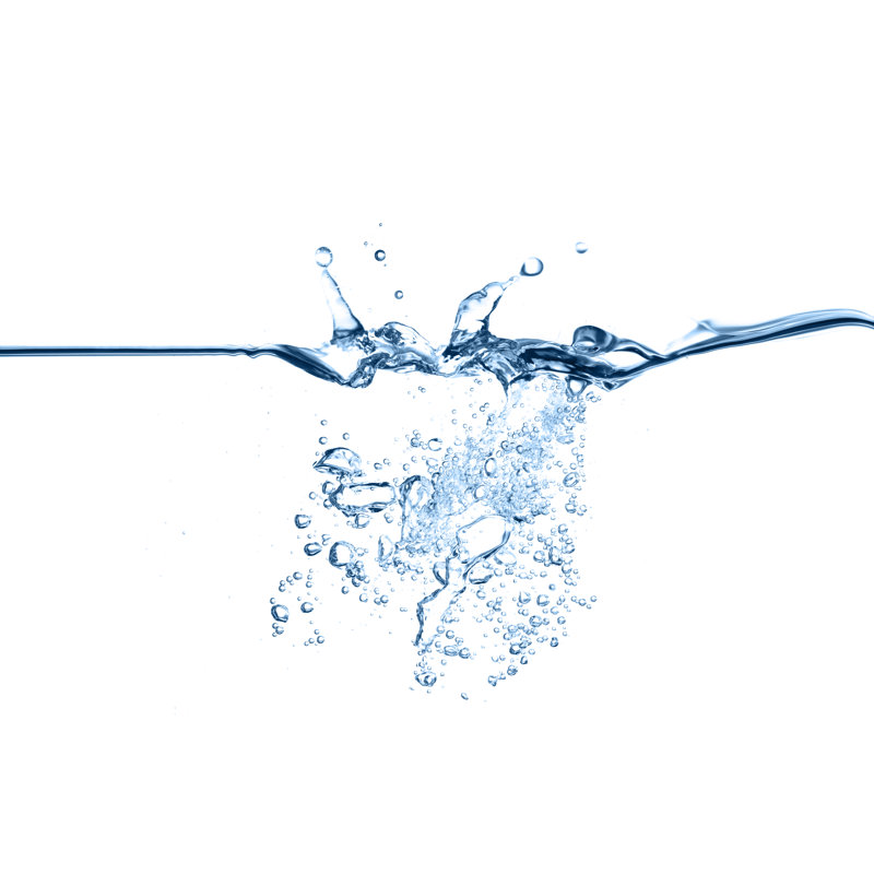 Water Splash On Surface by LdF - Wrapped Canvas Print, 81cm H x 122cm W x 3.8cm D