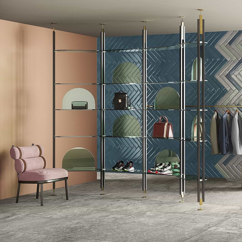 Paint 3x16 Glossy Porcelain Tile, Blu Notte