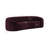 Contessa Curved Performance Velvet Sofa In Mulberry-474236149