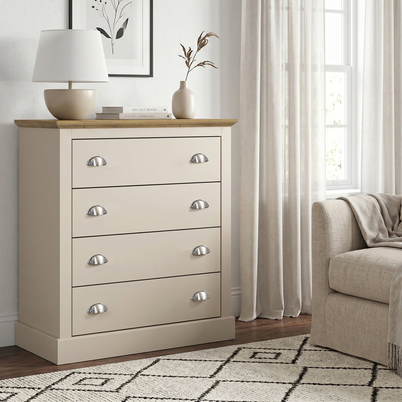 Sufy Octave 4 Drawer Chest of Drawers, Natural