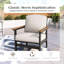 Chaise de patio avec coussins