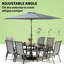 Ensemble de conversation durable, ensemble de mobilier d'extérieur, ensemble de mobilier de patio 8 pièces-2110741916-2110741912