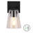 Whorton 1 Light Wall Sconce - Matte Black - Clear