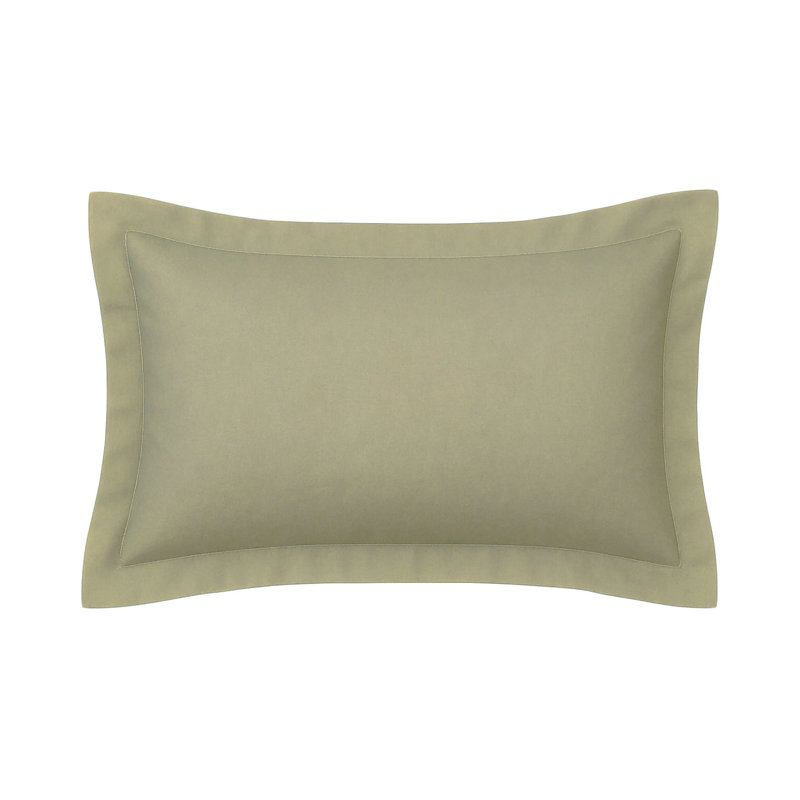Organic Cotton Rose Quartz Sham, Green