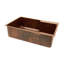 33" Hammered Copper Kitchen Single Basin Sink with Matching Drain and Accessories