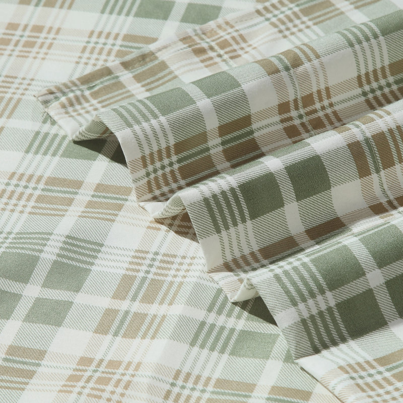 Ensemble de draps Cabin, Ensemble de draps pour lit simple avec 1 taie d'or