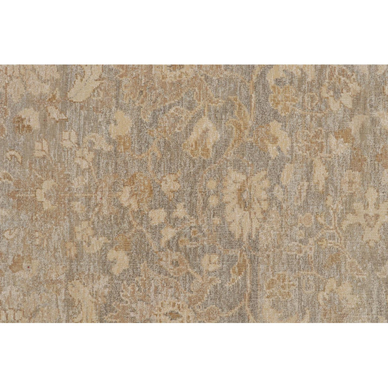 Oushak Hand Knotted Floral Area Rug, Rectangle 12' x 18'