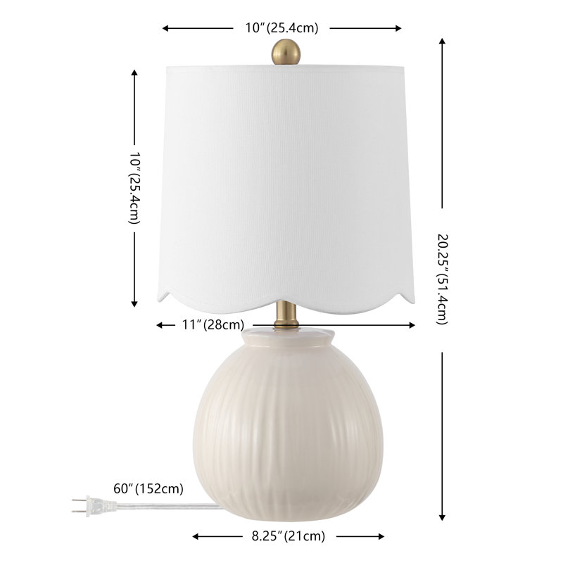 Ensemble de 2 lampes de table Dunia 18,5 pouces
