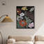 Ruby Revicat sur toile, fleurs élégantes foncées par Art Remedy-115025123-115025131