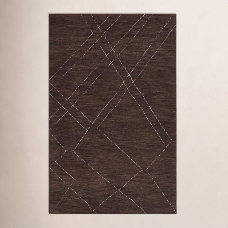 Zoey Wendell Wool Area Rug, Rectangle 8' x 10'