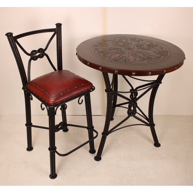 Tabouret de bar Slawson, Rouge riche