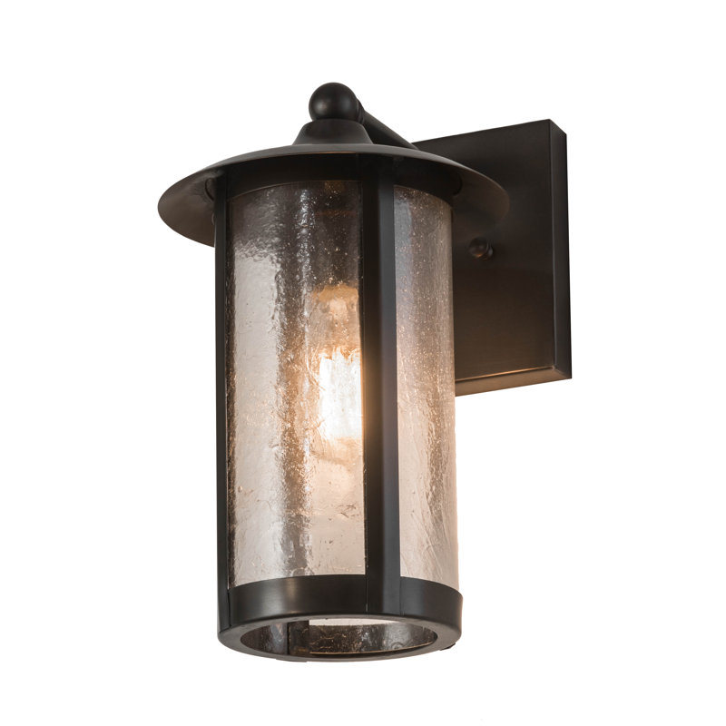 Fulton Prime 1 - Light Outdoor Wall Lantern, Mahogany Bronze, 13" H x 8" W x 10.25" D