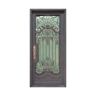 Belle Époque Wrought Iron Single Door