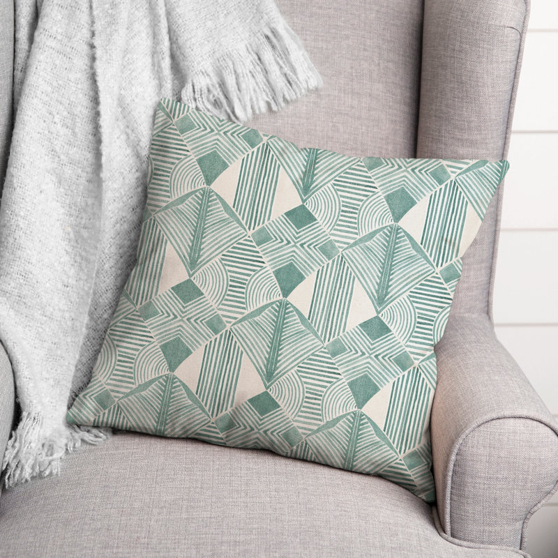 Coussin décoratif en polyester / mélange de polyester, 20 po x 20 po