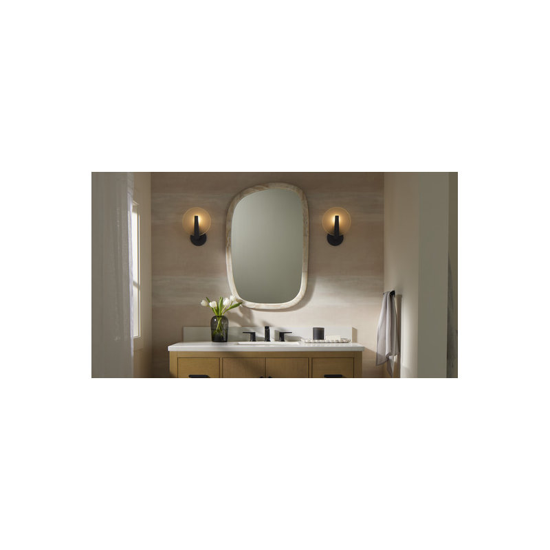 Hint One-Light Sconce, Matte Black