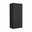 Armoire 2 tiroirs Austin, porte double, tringle-542813815