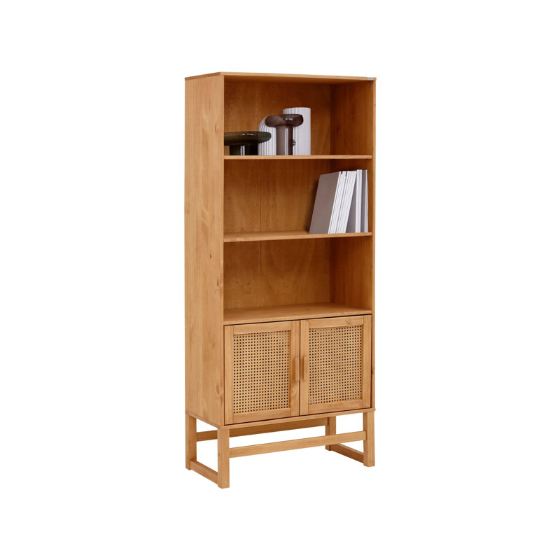 Eagar 175cm H x 75cm W Standard Bookcase, Stain Wax