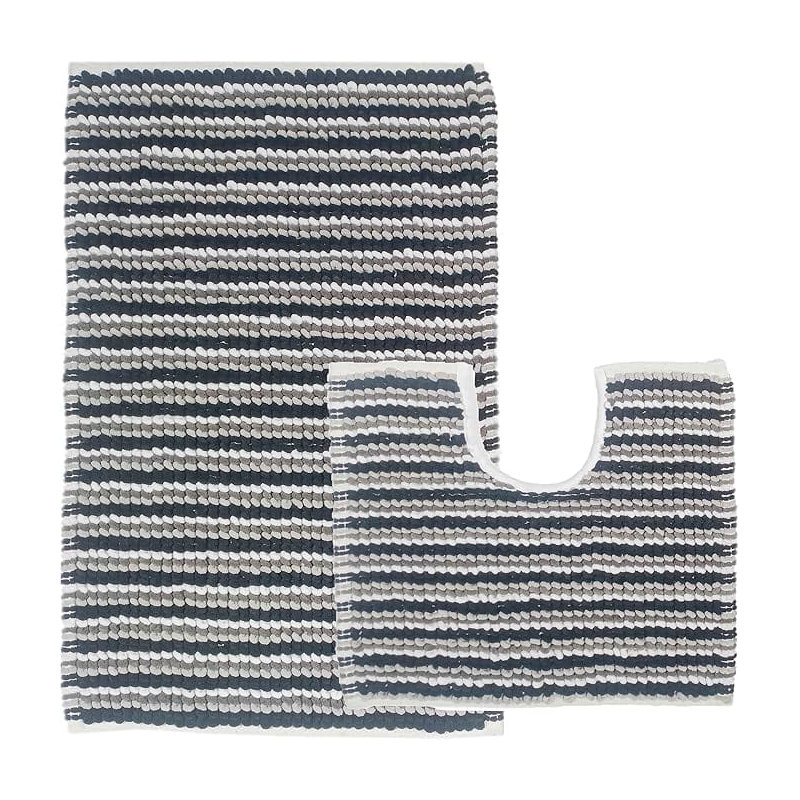 Non-Slip Bath Mat, Grey