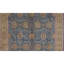 Tapis bleu et doré de haute qualité noué à la main