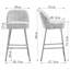 Nat Modern Fabric Upholstered Bar Stools with Spring and Footrest-1187533964