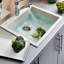 Évier de cuisine à montage sur cuve en granite à montage sur comptoir avec cuve à montage sur plan de 22 po x 20 po Ruvati - blanc arctique mat --48744116-101377127