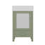 Meuble-lavabo de 20 pouces avec lavabo en céramique et beaucoup de rangement-117553358