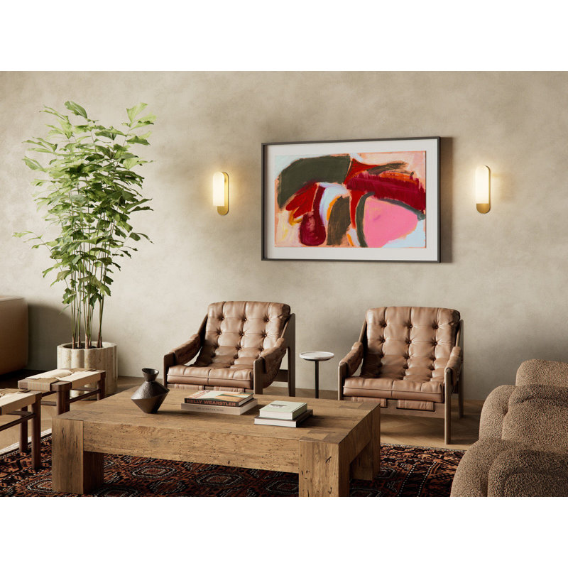 Ocean Painting by Jill Elliott, Dark Brown, 36" H x 48" W x 2.5" D