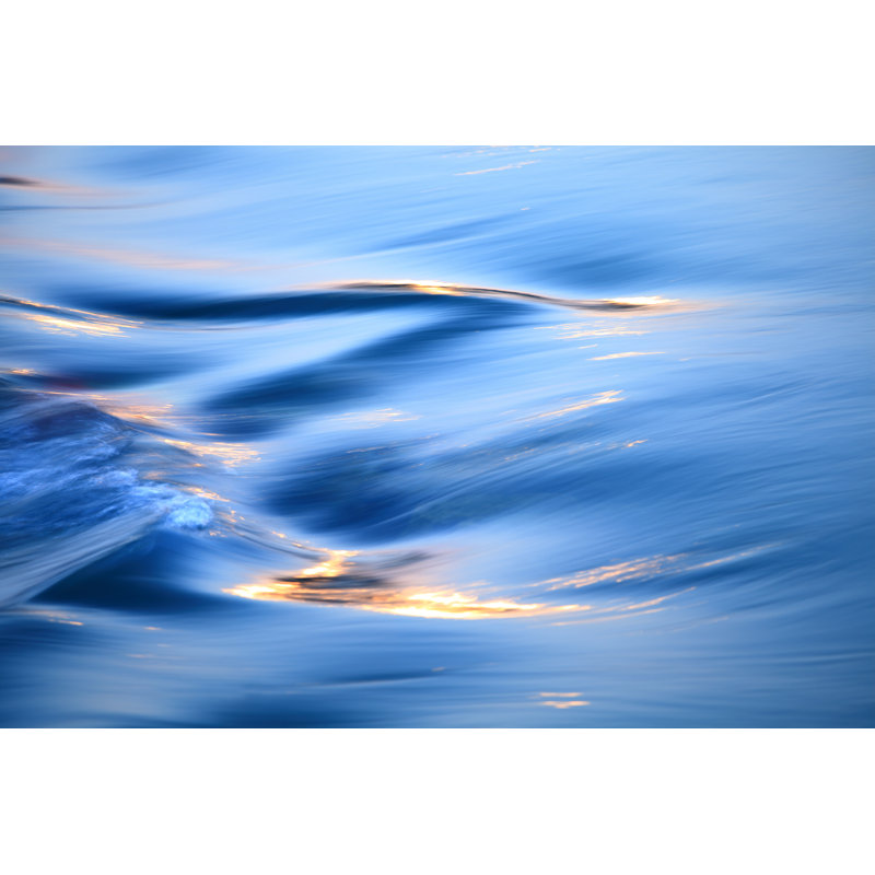 Fond de l'eau qui coule par Bihaibo, H 12 po x l 18 po