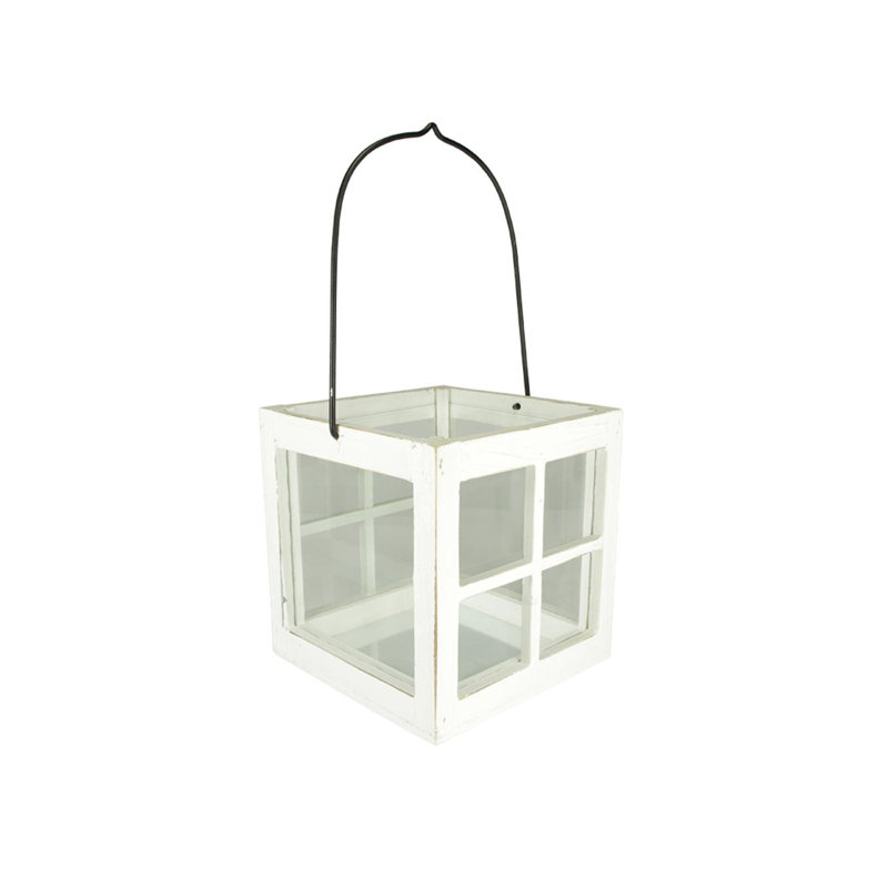 Lanterne pilier en bois 15,5 "Beach Day