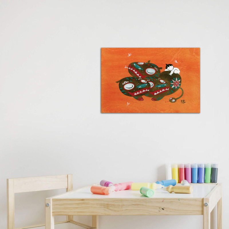 «Hellhound» par Martin Hsu - reproduction d'art, Toile tendue, Aucun mat, H 8 po x l 12 po x P 0,75 po