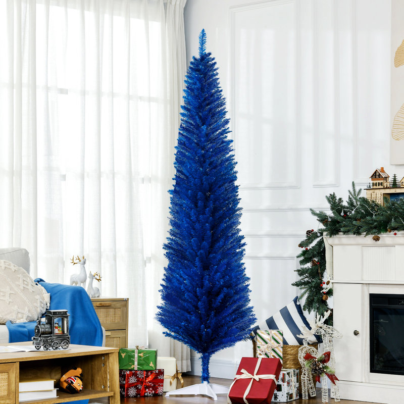 Arbre de Noël artificiel, arbre de Noël mince avec 390 branches et support réalistes, 6.11'