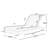 Acacia Wood Chaise Lounge With Cushion - Teak Finish Outdoor Recliner With 3-Fold Water-Repellent Cushion, 300Lbs Capacity-1902716628