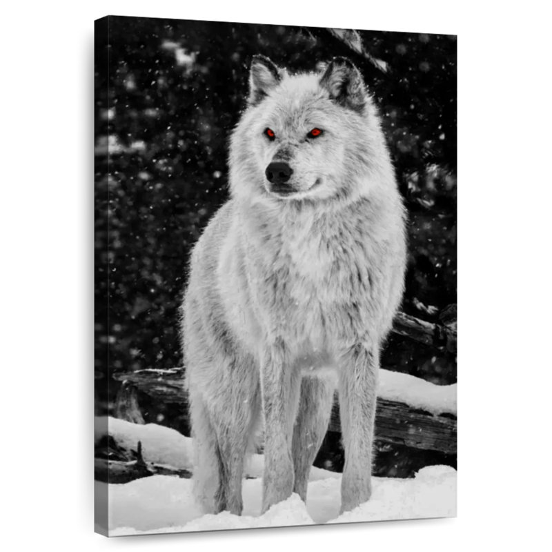 Brampt Wolf Amber Eyes, 24" H x 16" W