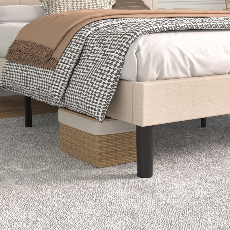 Tête de lit tapissier Sietje, Beige, Grand