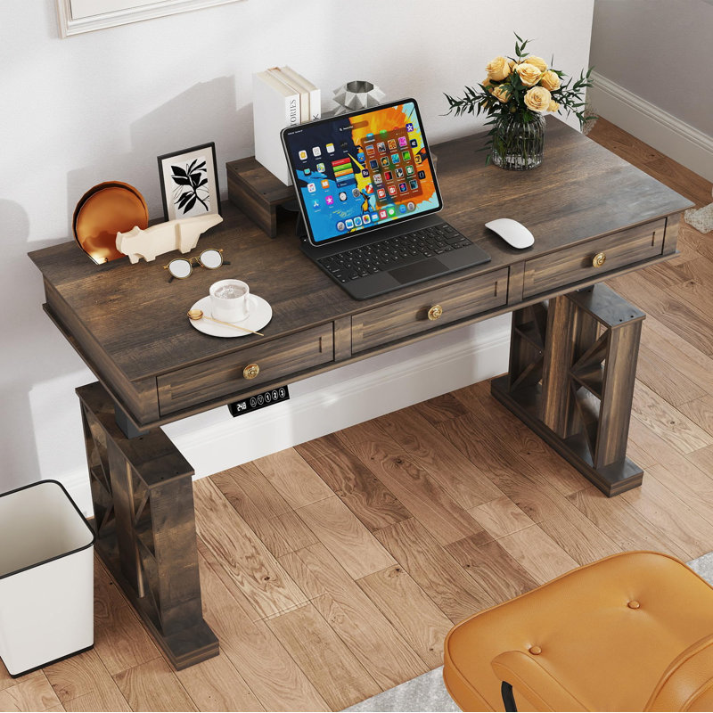 Minimalist Height Adjustable Standing Desk | Wayfair