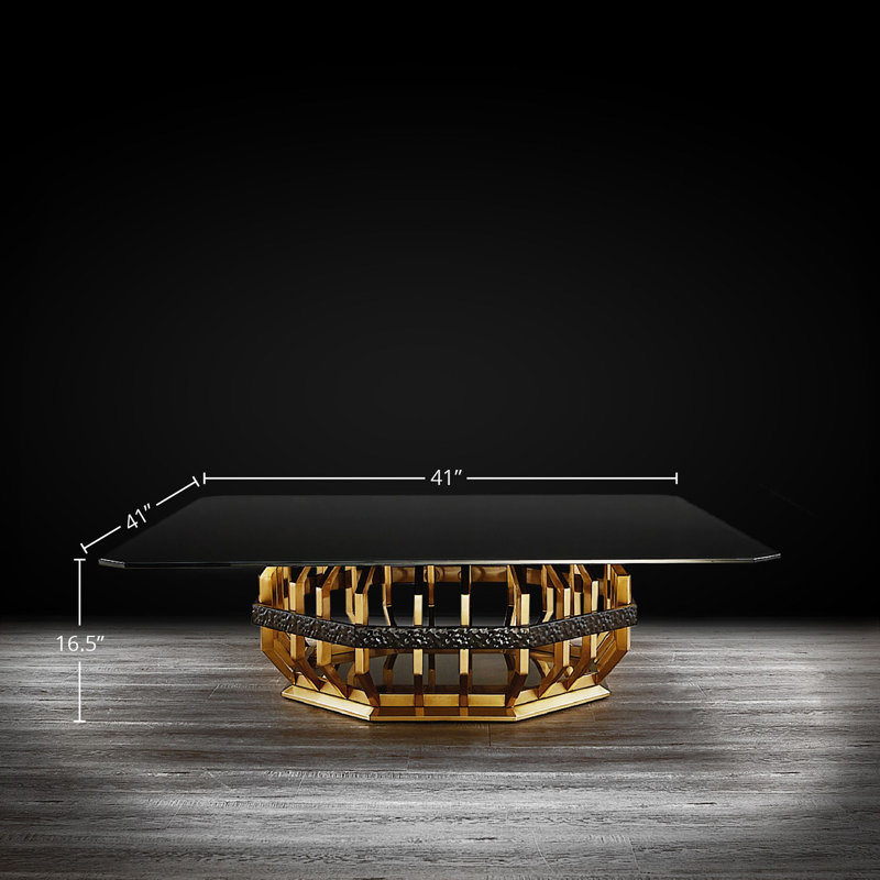 Table basse à piédestal