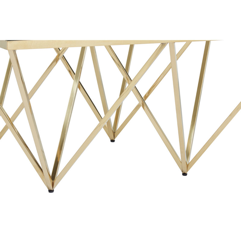 Redd Abstract Coffee Table, Gold
