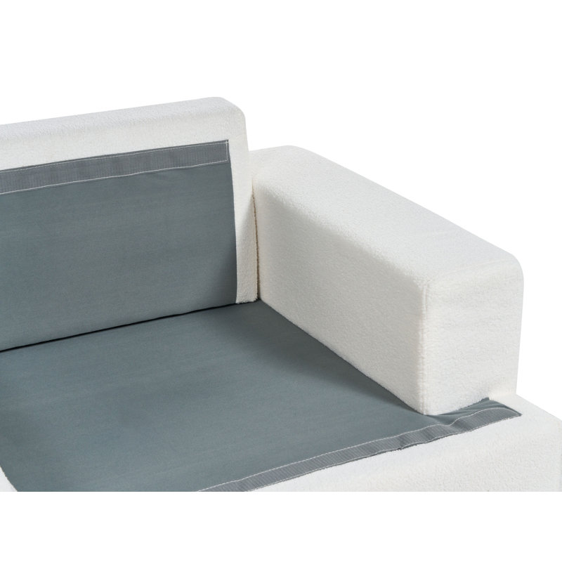 Quantravious 3 Seater Sofa, White