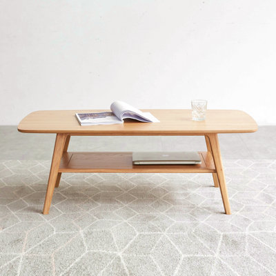 Center Table Low Table 100% Solid Wood Top Plate Desk Coffee Table