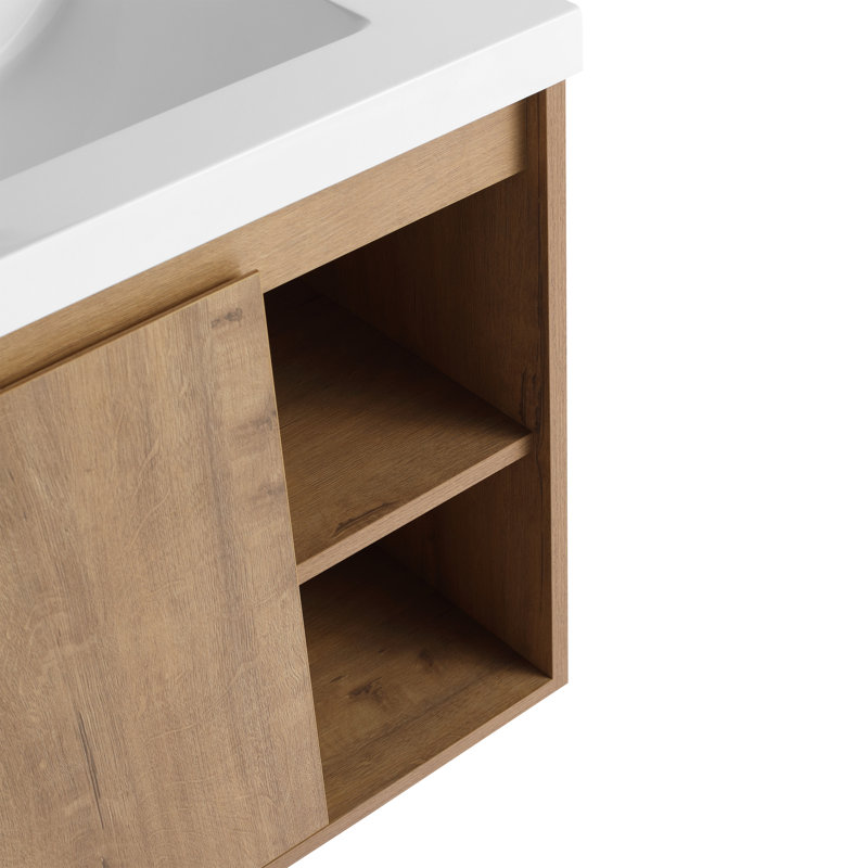 Boletice 48-Inch Wall Mounted Vanity with Double Sink