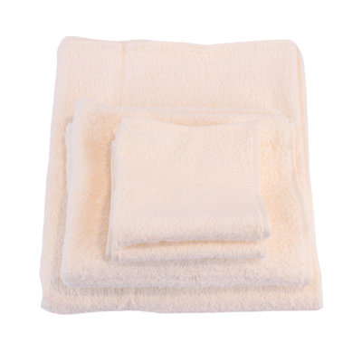 Towel Set - Super Soft 100% Combed Cotton 2 Face Towels,1 Hand Towel & 1 Bath Towel, 390 GSM, Soft & Absorbent Bundle, (PEACH)