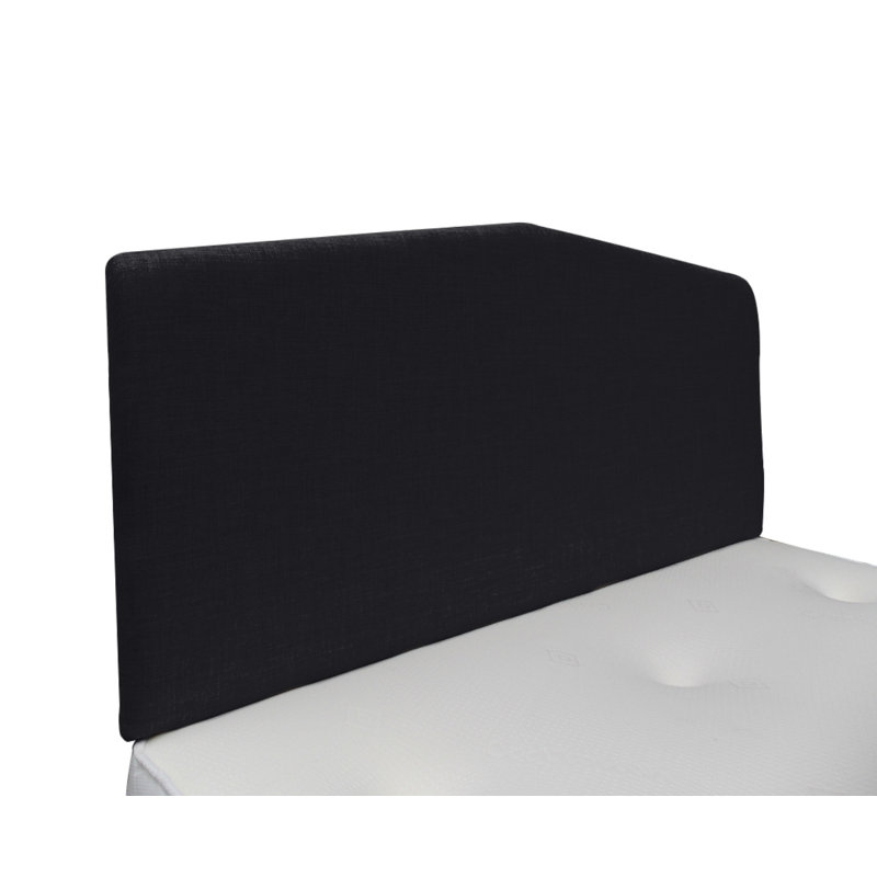 Burchett Upholstered Headboard, Double (4'6), Charcoal, Linen