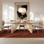 Modern Brazilian Laguna Glass Top Dining Table-27443442