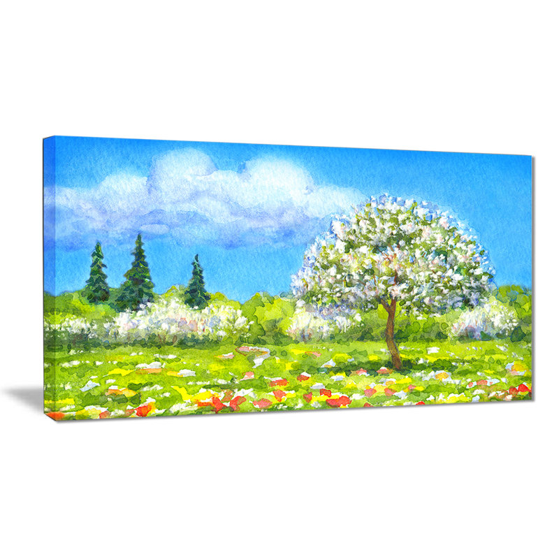 «Tree in Différentes Saisons», reproduction de photo sur toile, H 16 po x l 32 po x P 1 po