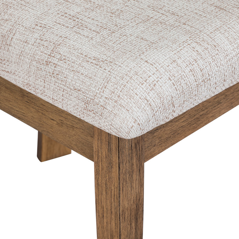 Chaise de salle à manger Hanson, Lin blanc