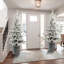 Arbre de Noël 3 pi avec base en pot, 70 lumières DEL blanc chaud, 365 pointes, branches en PE + PVC avec 7 pommes de pin-2009852802