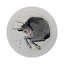 Zodiac Taurus Vegan Leather Round Pebble Placemat-1646898157