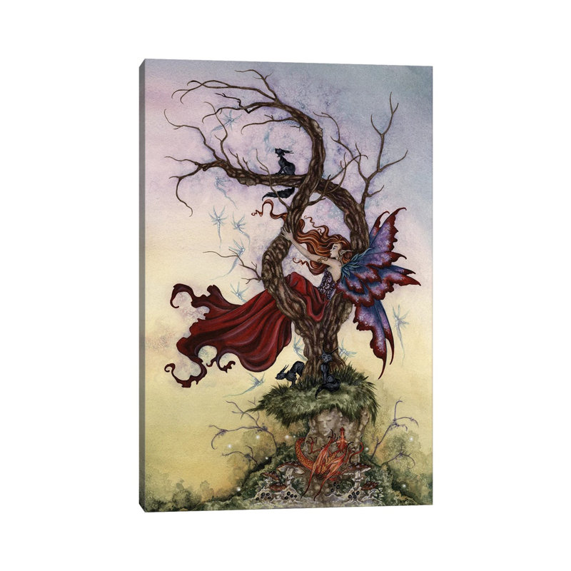«What Dreams May Come» par Amy Brown - impression, H 26 po x l 18 po x 1,5 po