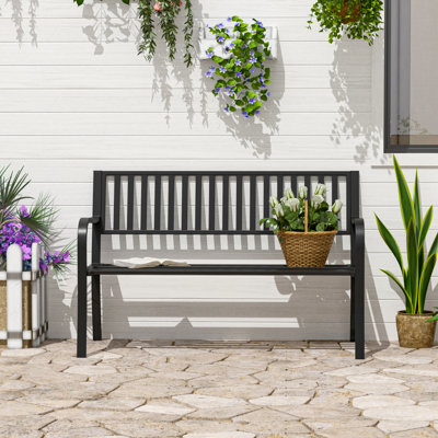Banc de jardin extérieur Outsunny